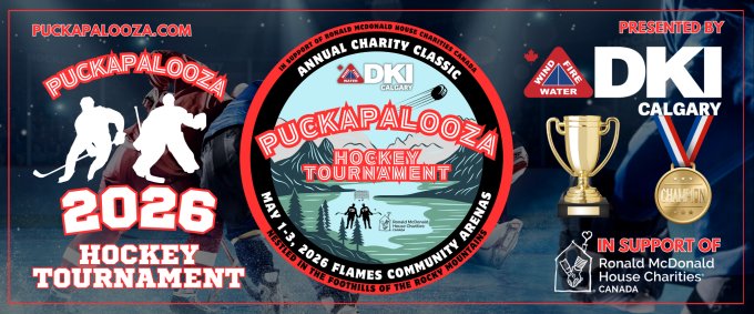 2026 Puckapalooza Charity Hockey Classic Runs May 1-3, 2026 at Flames Community Arenas